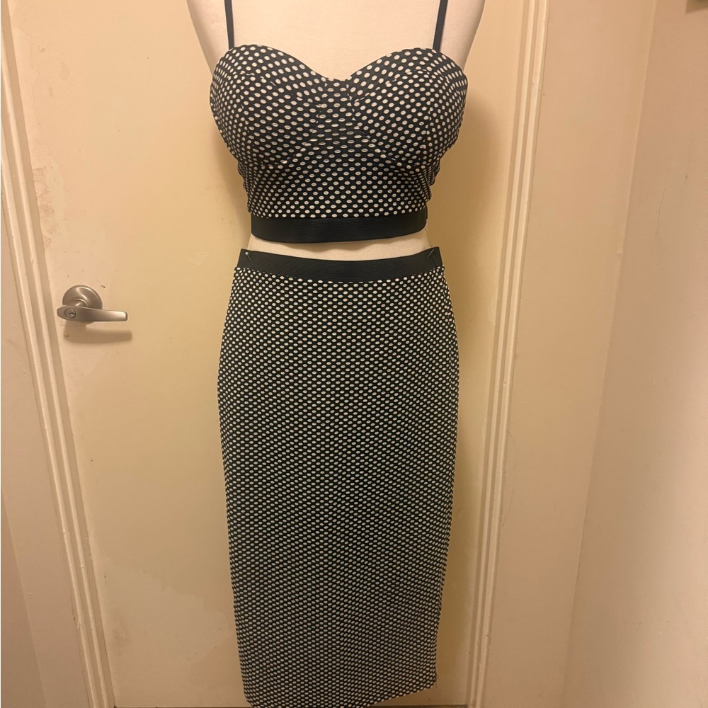 Sans Souci Black & White Polka Dot Two-Piece Set - Picture 3 of 5